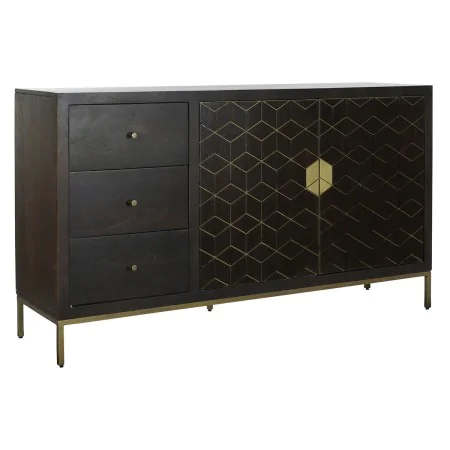 Sideboard DKD Home Decor Black Golden Dark brown 160 x 40 x 90 cm by DKD Home Decor, Sideboards - Ref: S3052668, Price: 582,1...