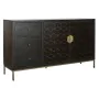 Aparador DKD Home Decor Preto Dourado Catanho escuro 160 x 40 x 90 cm de DKD Home Decor, Armários e aparadores - Ref: S305266...