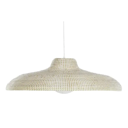 Deckenlampe DKD Home Decor Weiß natürlich Hellbraun Kristall 50 W 70 x 70 x 20 cm von DKD Home Decor, Deckenleuchten - Ref: S...