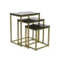 Set of 3 tables DKD Home Decor Black Golden 50 x 35 x 60 cm by DKD Home Decor, Tables - Ref: S3052702, Price: 181,49 €, Disco...