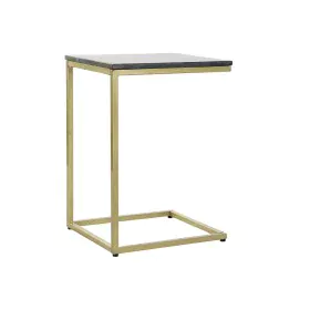 Mesa de apoio DKD Home Decor 40 x 46 x 65 cm Preto Dourado Mármore Ferro de DKD Home Decor, Jogos de móveis - Ref: S3052708, ...