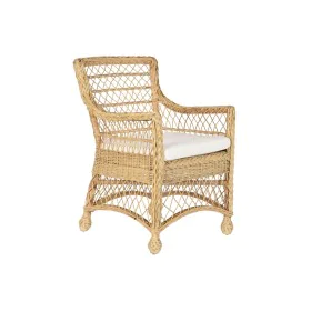 Fauteuil DKD Home Decor Blanc Naturel 56 x 63 x 86 cm de DKD Home Decor, Chaises - Réf : S3052720, Prix : 208,94 €, Remise : %