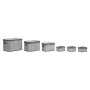 Set de basket DKD Home Decor Blanc Gris Bambou Bois MDF 51 x 35 x 33 cm de DKD Home Decor, Boîtes - Réf : S3052743, Prix : 67...