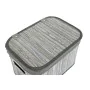 Set de basket DKD Home Decor Blanc Gris Bambou Bois MDF 51 x 35 x 33 cm de DKD Home Decor, Boîtes - Réf : S3052743, Prix : 67...