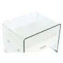 Mesa de Cabeceira DKD Home Decor Branco Transparente Cristal Madeira MDF 50 x 40 x 45,5 cm de DKD Home Decor, Mesinhas de cab...