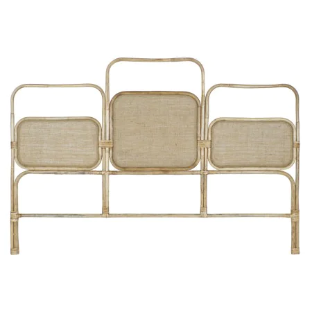 Testiera del Letto DKD Home Decor Marrone Naturale 180 x 4 x 90 cm di DKD Home Decor, Letti, strutture e basi - Rif: S3052779...