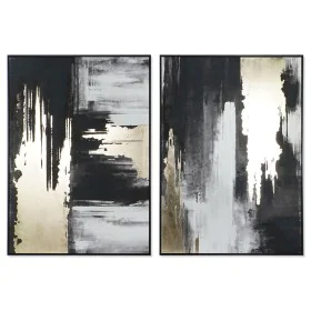 Cuadro DKD Home Decor Abstracto Moderno 100 x 4 x 140 cm (2 Unidades) de DKD Home Decor, Impresiones sobre lienzo - Ref: S305...