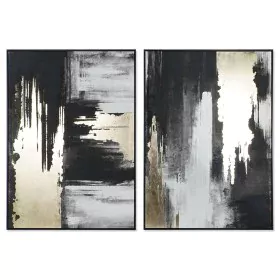 Pintura DKD Home Decor Abstrato Moderno 100 x 4 x 140 cm (2 Unidades) de DKD Home Decor, Impressões sobre tela - Ref: S305279...