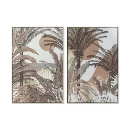 Cadre DKD Home Decor 84 x 4,5 x 123 cm Palmiers Colonial (2 Unités) de DKD Home Decor, Impressions sur toile - Réf : S3052804...