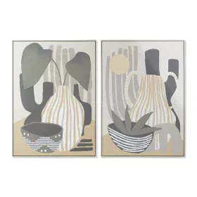 Painting DKD Home Decor 104 x 4,5 x 143,5 cm Vase Scandinavian (2 Units) by DKD Home Decor, Prints on Canvas - Ref: S3052805,...