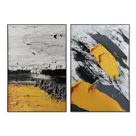 Pintura DKD Home Decor Abstrato Moderno 80 x 3 x 120 cm (2 Unidades) de DKD Home Decor, Impressões sobre tela - Ref: S3052811...