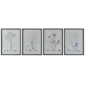 Painting DKD Home Decor Modern Botanical plants 45 x 2,5 x 60 cm (4 Units) by DKD Home Decor, Prints on Canvas - Ref: S305282...