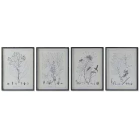 Cadre DKD Home Decor Moderne Plantes botaniques 45 x 2,5 x 60 cm (4 Unités) de DKD Home Decor, Impressions sur toile - Réf : ...