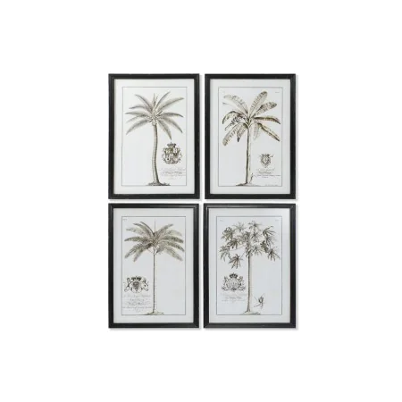 Pintura DKD Home Decor Palmeiras Colonial 50 x 2,5 x 70 cm (4 Unidades) de DKD Home Decor, Impressões sobre tela - Ref: S3052...