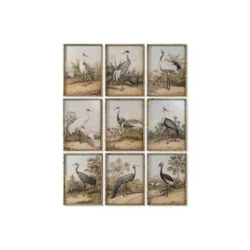 Cadre DKD Home Decor Oriental Héron 45 x 3 x 60 cm (9 Unités) de DKD Home Decor, Impressions sur toile - Réf : S3052823, Prix...