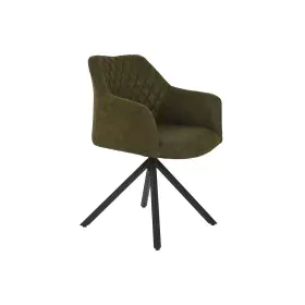 Chaise DKD Home Decor Noir Vert 55 x 58 x 83 cm de DKD Home Decor, Chaises - Réf : S3052848, Prix : 148,50 €, Remise : %