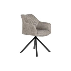 Chaise DKD Home Decor Noir Gris 55 x 58 x 83 cm de DKD Home Decor, Chaises - Réf : S3052849, Prix : 148,50 €, Remise : %