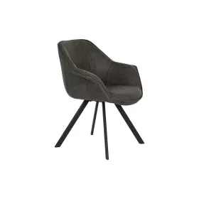 Chair DKD Home Decor Black Dark brown Dark grey 64 x 67 x 85 cm by DKD Home Decor, Dining Chairs - Ref: S3052851, Price: 133,...