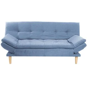 Canapé DKD Home Decor Bleu Bleu ciel Naturel Bois Scandi 180 x 85 x 83 cm de DKD Home Decor, Canapés et divans - Réf : S30528...