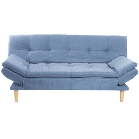 Sofá DKD Home Decor Azul Azul celeste Natural Madeira Scandi 180 x 85 x 83 cm de DKD Home Decor, Sofás - Ref: S3052876, Preço...