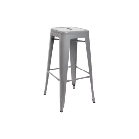 Hocker DKD Home Decor 43 x 43 x 76 cm Grau Metall von DKD Home Decor, Barhocker - Ref: S3052882, Preis: 39,25 €, Rabatt: %