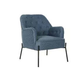 Armchair DKD Home Decor Blue Black Metal 65 x 73 x 79,5 cm by DKD Home Decor, Chairs - Ref: S3052889, Price: 200,58 €, Discou...