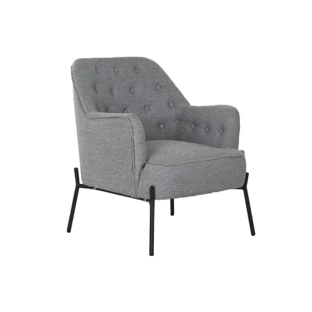 Sillón DKD Home Decor Gris Metal 65 x 73 x 79,5 cm de DKD Home Decor, Sillas - Ref: S3052891, Precio: 200,58 €, Descuento: %