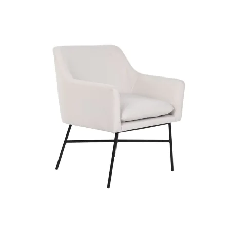 Sillón DKD Home Decor Beige Metal 66 x 62 x 75 cm de DKD Home Decor, Sillas - Ref: S3052893, Precio: 163,51 €, Descuento: %