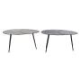 Table d'appoint DKD Home Decor Noir Doré Aluminium Laiton 78 x 45 x 40 cm (2 Unités) de DKD Home Decor, Tables - Réf : S30529...