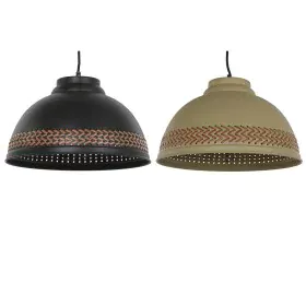 Deckenlampe DKD Home Decor Braun Schwarz Creme Metall 50 W 39 x 39 x 22 cm (2 Stück) von DKD Home Decor, Deckenleuchten - Ref...