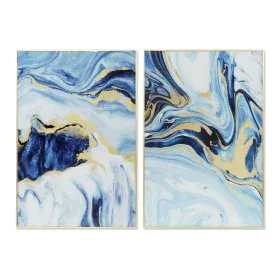 Pintura DKD Home Decor 80 x 2,5 x 120 cm Abstrato Moderno (2 Unidades) de DKD Home Decor, Impressões sobre tela - Ref: S30529...