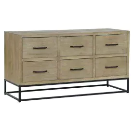 Buffet DKD Home Decor Noir Naturel Métal Bois MDF 120 x 40 x 64 cm de DKD Home Decor, Buffets, crédences et vaisseliers - Réf...