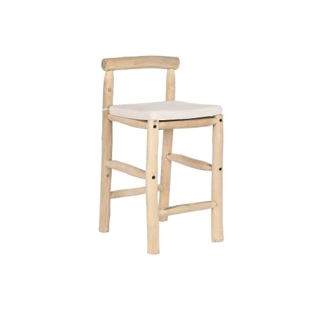 Stool DKD Home Decor Natural Teak 50 x 50 x 102 cm by DKD Home Decor, Barstools - Ref: S3052995, Price: 136,61 €, Discount: %