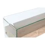 Consola DKD Home Decor Transparente Marrom claro Cristal Madeira MDF 120 x 35 x 80 cm de DKD Home Decor, Jogos de móveis - Re...