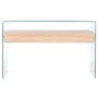 Consola DKD Home Decor Transparente Marrón claro Cristal Madera MDF 120 x 35 x 80 cm de DKD Home Decor, Mesas - Ref: S3052998...