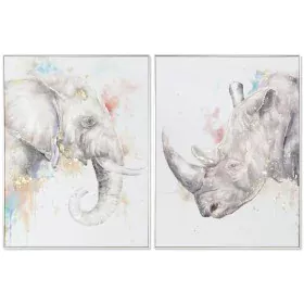 Quadro DKD Home Decor Moderno animali 60 x 3,5 x 80 cm (2 Unità) di DKD Home Decor, Stampe e quadri su tela - Rif: S3053003, ...