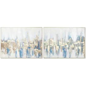 Cuadro DKD Home Decor Nueva York Loft 80 x 3,5 x 60 cm (2 Unidades) de DKD Home Decor, Impresiones sobre lienzo - Ref: S30530...