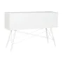 Consola DKD Home Decor Blanco Metal Cristal 120 x 35 x 80 cm de DKD Home Decor, Mesas - Ref: S3053034, Precio: 195,05 €, Desc...