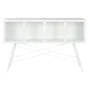 Consola DKD Home Decor Blanco Metal Cristal 120 x 35 x 80 cm de DKD Home Decor, Mesas - Ref: S3053034, Precio: 195,05 €, Desc...