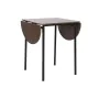 Conjunto de mesa com 4 cadeiras DKD Home Decor Castanho Preto Metal Madeira MDF 121 x 55 x 78 cm de DKD Home Decor, Jogos de ...