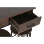 Conjunto de mesa com 2 cadeiras DKD Home Decor Castanho Preto Metal Madeira MDF 80 x 50 x 84 cm de DKD Home Decor, Jogos de m...