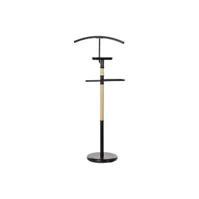 Galán de Noche DKD Home Decor Negro Natural Metal Madera de caucho 47 x 28 x 111 cm de DKD Home Decor, Galanes - Ref: S305307...