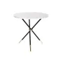 Mesa de apoio DKD Home Decor Branco Preto Dourado Metal Madeira MDF 80 x 80 x 76 cm de DKD Home Decor, Jogos de móveis - Ref:...