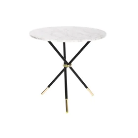 Table d'appoint DKD Home Decor Blanc Noir Doré Métal Bois MDF 80 x 80 x 76 cm de DKD Home Decor, Tables - Réf : S3053101, Pri...