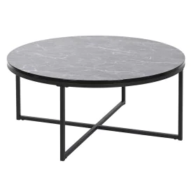 Mesa de Centro DKD Home Decor Metal Madeira MDF 80 x 80 x 35 cm de DKD Home Decor, Jogos de móveis - Ref: S3053104, Preço: 13...