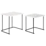 Jeu de 2 tables DKD Home Decor Blanc Noir 51 x 43 x 49 cm de DKD Home Decor, Tables - Réf : S3053106, Prix : 106,29 €, Remise...