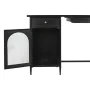 Secretária DKD Home Decor Preto Metal Cristal 120 x 50 x 80 cm de DKD Home Decor, Secretárias e mesas para computador - Ref: ...