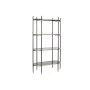 Scaffale DKD Home Decor Nero Dorato Metallo Cristallo 103 x 42 x 180 cm (1) di DKD Home Decor, Unità di mensole - Rif: S30531...