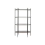 Scaffale DKD Home Decor Nero Dorato Metallo Cristallo 103 x 42 x 180 cm (1) di DKD Home Decor, Unità di mensole - Rif: S30531...