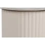 Mesa de apoio Home ESPRIT Branco Bege Marrom claro Metal Cerâmica 70 x 46 x 38 cm de Home ESPRIT, Jogos de móveis - Ref: S305...